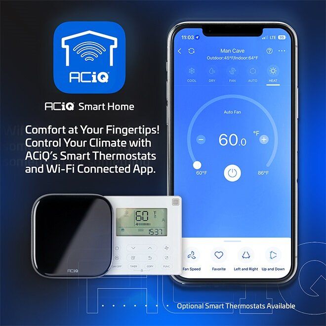 ACIQ 4 Ton 16 SEER2 High Efficiency Mobile Home Heat Pump Split System - R454B Inverter - Multi-Positional