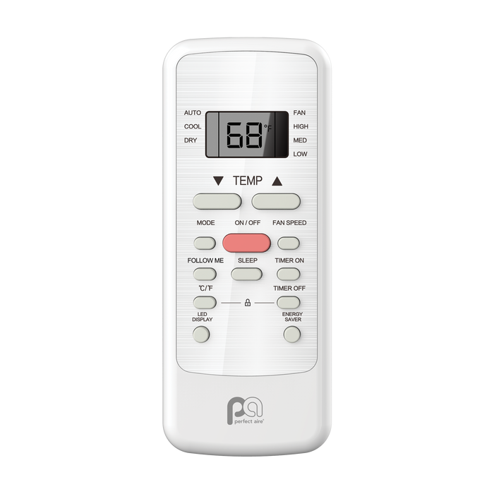 Perfect Aire 6,000 BTU 115V Electronic Window Air Conditioner with Follow-Me Remote Control