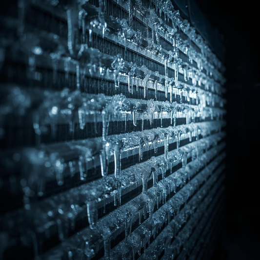 Frozen Evaporator Coil of aircondition unit