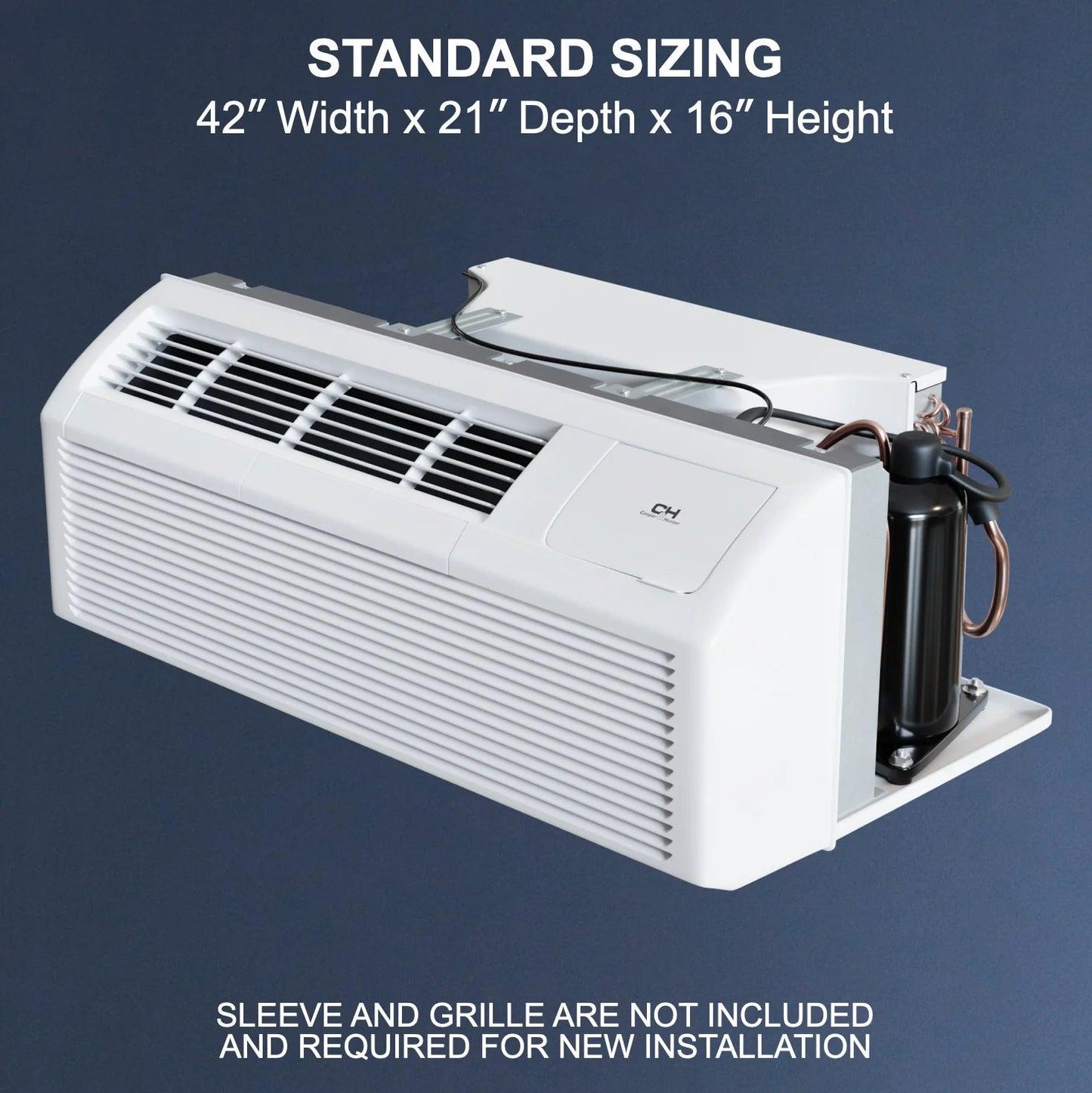 Cooper&Hunter 12,000 BTU Smart PTAC With Heat Pump - PTHP Heating And Cooling R32 - CH-PTW-12HPGF