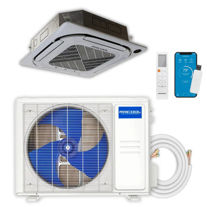 MRCOOL 4th Gen Olympus E Star 18,000 BTU Single Zone Mini Split with Ceiling Air Handler and Heat Pump Condenser