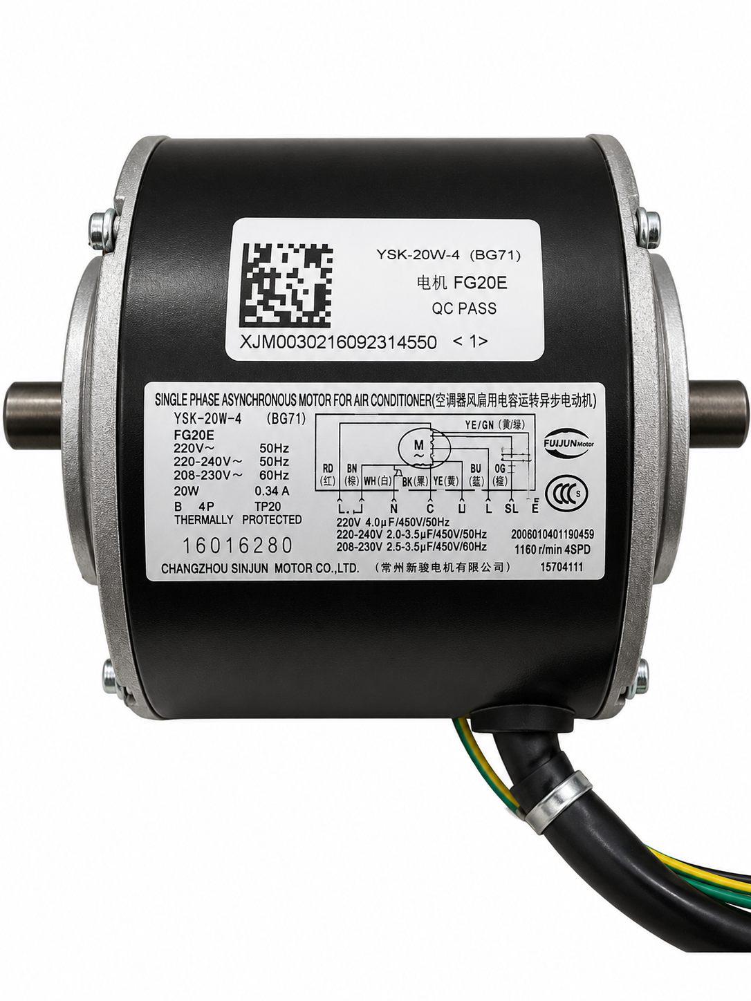 YSK-20W-4 / 15704111 Fan Motor