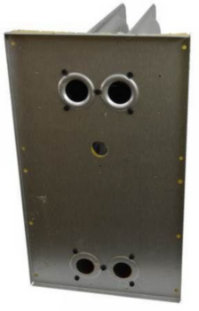 Heat Exchanger Assembly, 2 Cell, 14 in, Alum