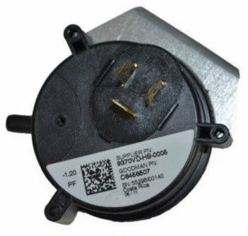 Pressure Switch, -1.2 in wc, SPST