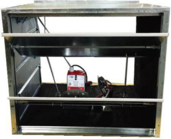 Duct Damper, Manual Fresh Downflow Air, 39 in LG