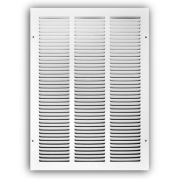 Ceiling Grill, Stamped Return, 0.5 in Blade Spacing, White
