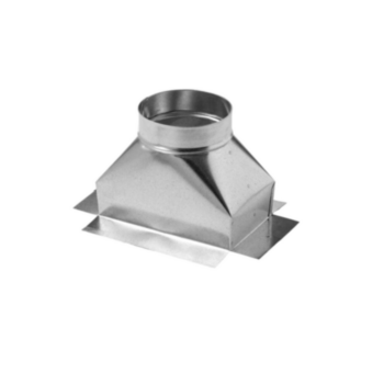 Duct Box, Straight Ceiling, 6 in Collor, 4 in WD, 4 in HT