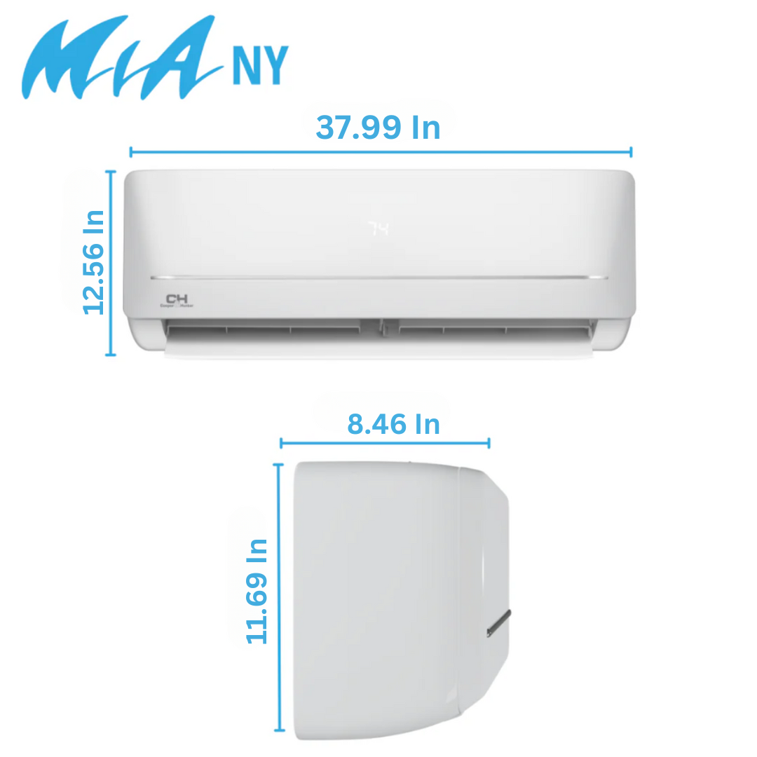 Cooper&Hunter 18,000 BTU Mia Single Zone Wall Mount Minisplit Heat Pump System R454B 230V