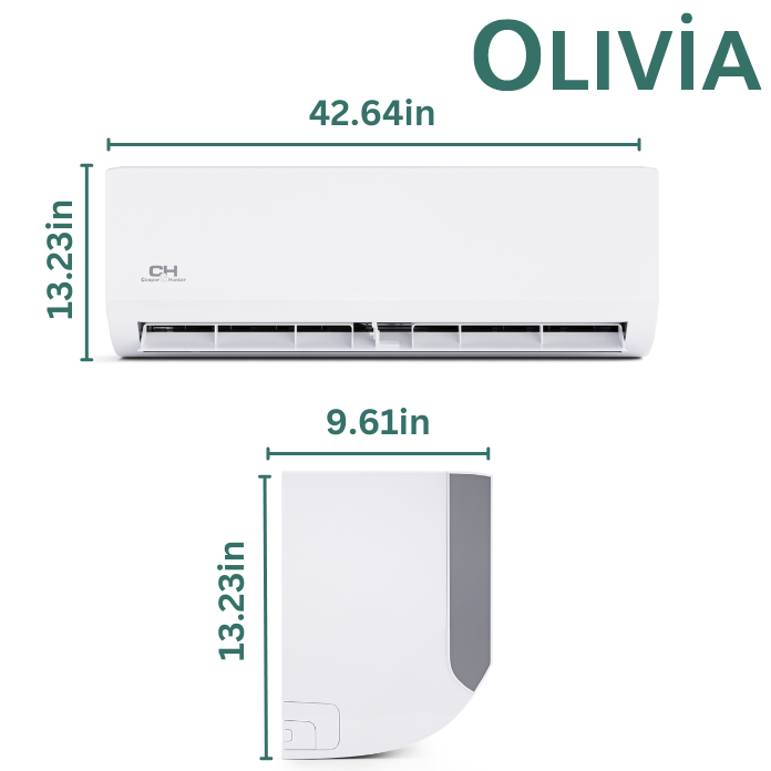 Cooper&Hunter 18,000 BTU Olivia Single Zone Wall Mount Minisplit Heat Pump System R454B 230V