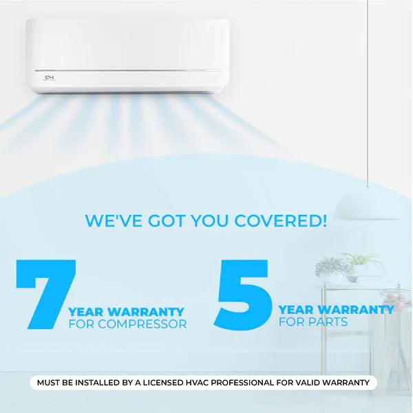 Cooper&Hunter 18,000 BTU Olivia Hyper Single Zone Wall Mount Minisplit Heat Pump System R454B 230V