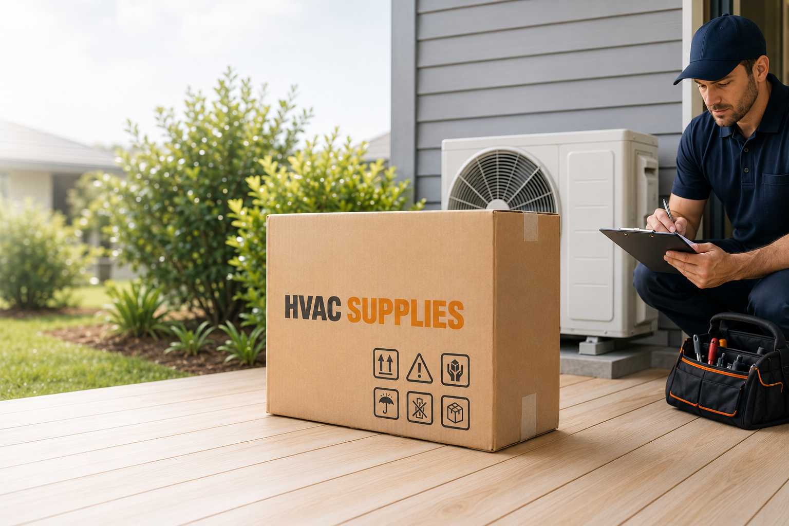 HVAC equipment return shipment