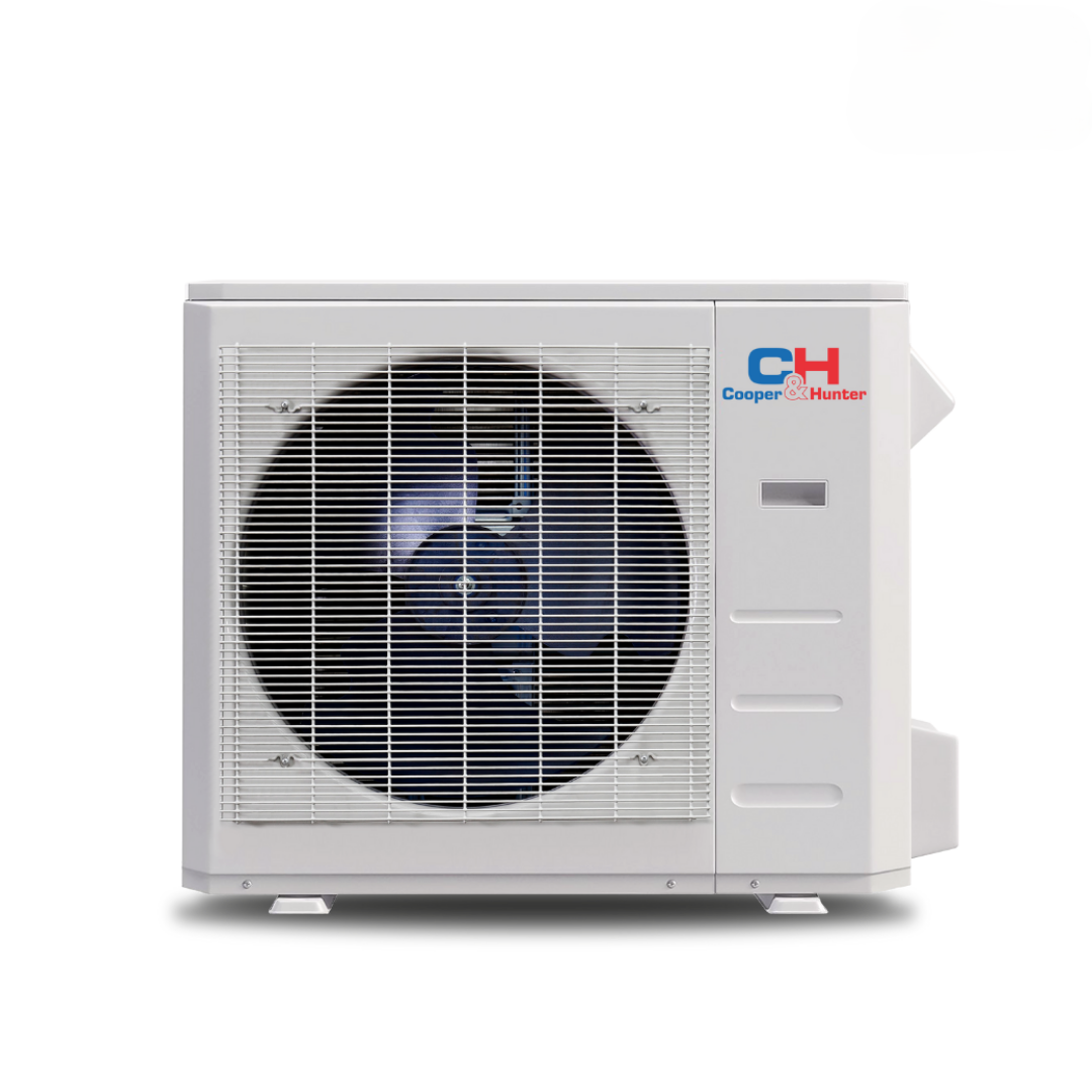 Cooper&Hunter 2-Zone Ductless Mini Split AC & Heat Pump 28000 BTU (18K+18K), One-Way Cassette Units, 230V - R410A