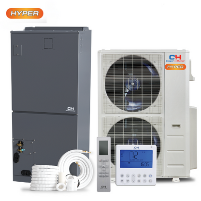 Cooper&Hunter 48,000 BTU Hyper High Efficiency Multi Position Air Handler Unit Ducted Heat Pump Split System R454B 230V