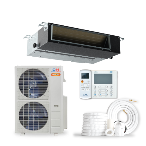 Cooper&Hunter 36,000 BTU Hyper Single Zone Slim Duct Ducted Minisplit Heat Pump System R454B 230V