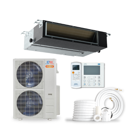 Cooper&Hunter 36,000 BTU Hyper Single Zone Slim Duct Ducted Minisplit Heat Pump System R454B 230V