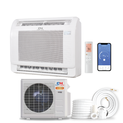 Cooper&Hunter 18,000 BTU Hyper Single Zone Floor Console Minisplit Heat Pump System R454B 230V