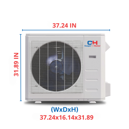 Cooper&Hunter 24,000 BTU Single Zone Slim Duct Ducted Minisplit Heat Pump System R410A 230V
