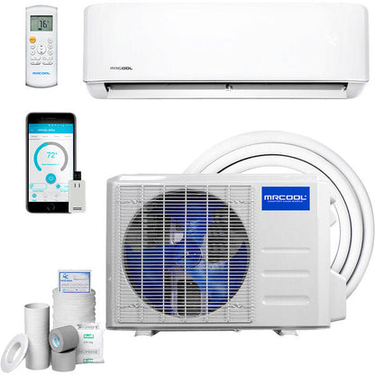 MRCOOL Mini Split - Advantage Series 5th Gen 230V  (0.75TON) 21.2 SEER2 Ductless Air Conditioner and Heat Pump wit Gen 9,000 BTU  Quiet Wall Mount, Wi-Fi and 16ft Installation Kit Included Complete Inverter High Wall System -  A-09-HP-230D-O