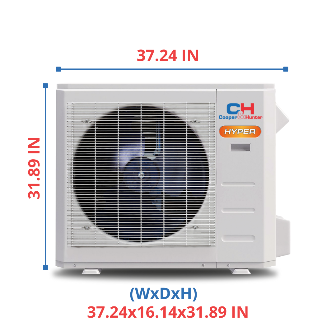 Cooper&Hunter 24,000 BTU Olivia Hyper Single Zone Wall Mount Minisplit Heat Pump System R454B 230V