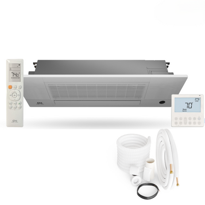 Cooper&Hunter 2-Zone Ductless Mini Split AC & Heat Pump 28000 BTU (18K+18K), One-Way Cassette Units, 230V - R410A