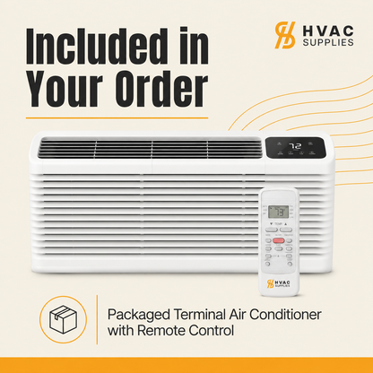 Cooper&Hunter 9,000 BTU Inverter PTAC Heat Pump with WiFi, Electric Heat and Fresh Air - CH-PTI-09HP