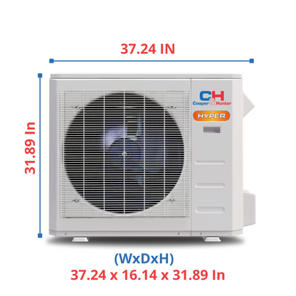 Cooper&Hunter Hyper Multi-Zone R454B Outdoor Condenser 28,000 BTU (2.33 Ton)