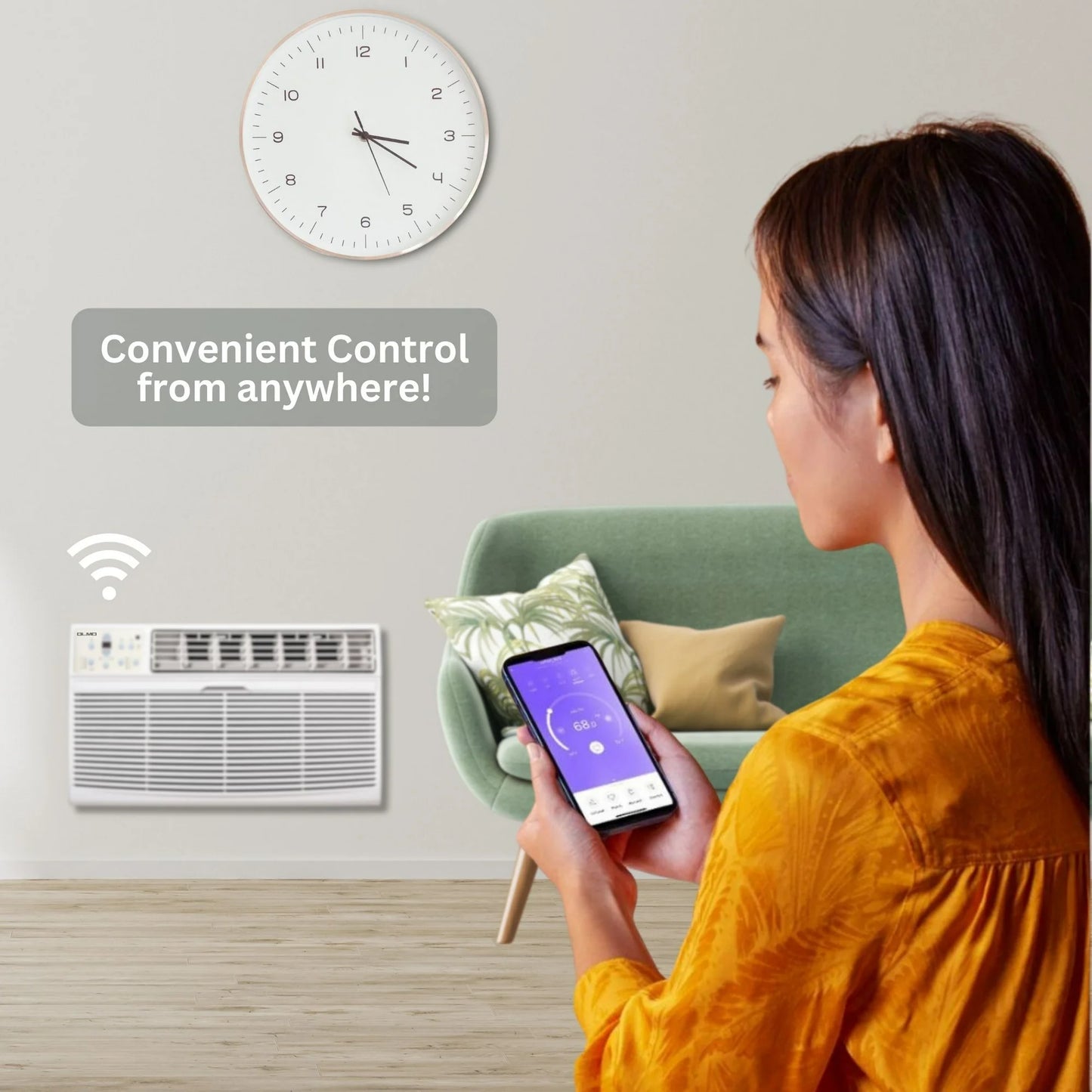 Olmo 12,000 BTU Smart Window / TTW Through-Wall AC – Cool Only 230V