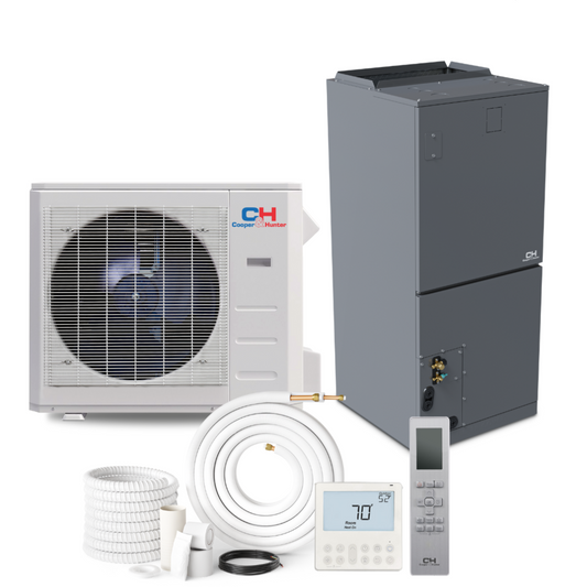 Cooper&Hunter 30,000 BTU High Efficiency Multi Position Air Handler Unit Ducted Heat Pump Split System R454B 230V
