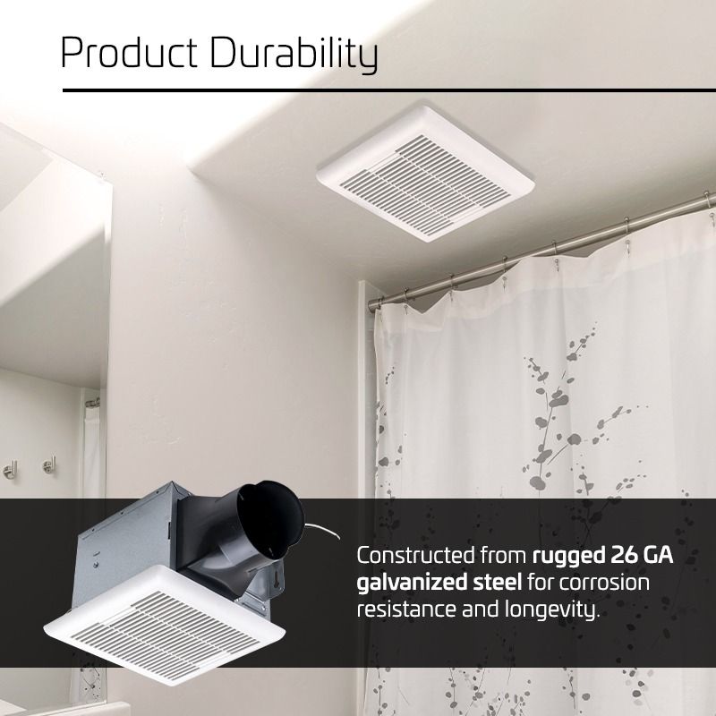 ACIQ 100 CFM 2.0 Sones ACiQ UltraCompact Bathroom Exhaust Fan