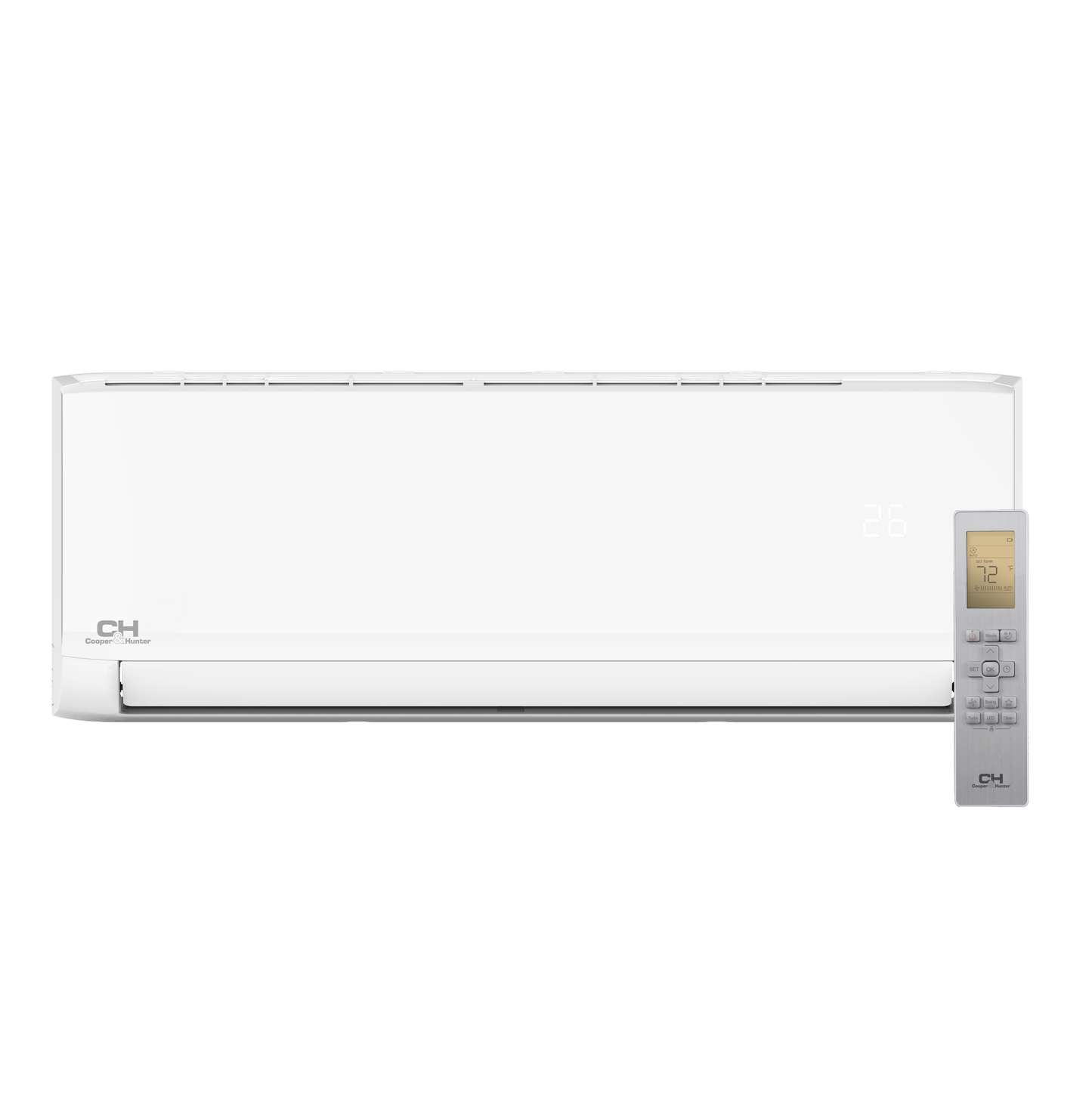 Cooper&Hunter Olivia 4-Zone Ductless Mini Split AC & Heat Pump 36000 BTU (9K+12K+12K+12K), Wall Mount Units, 230V