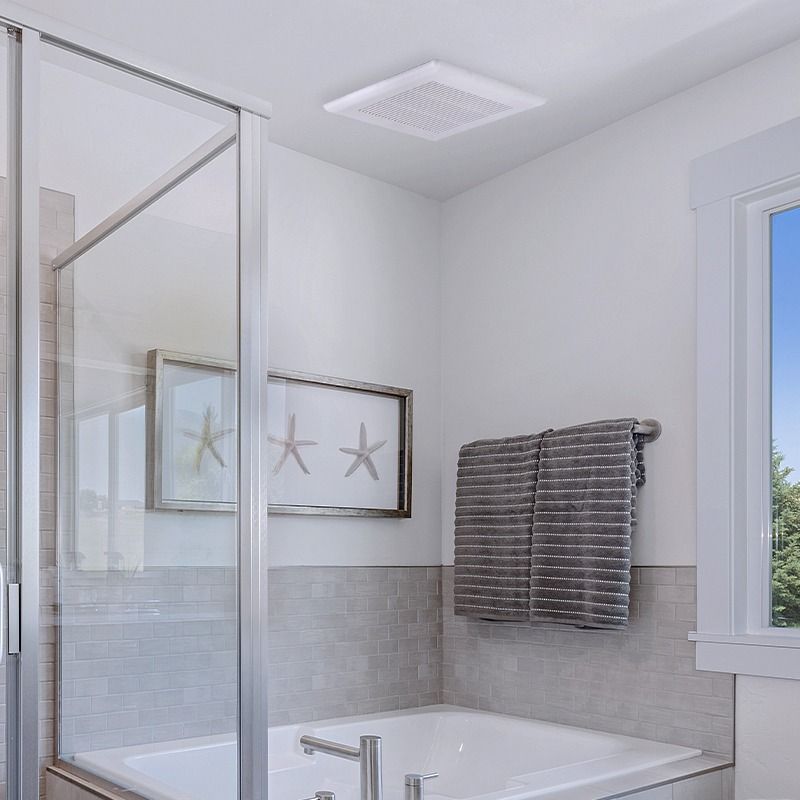 ACIQ 100 CFM 0.8 Sones ACiQ Ultra Quiet Bathroom Exhaust Fan