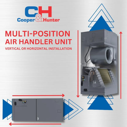 Cooper&Hunter 48,000 BTU Hyper High Efficiency Multi Position Air Handler Unit Ducted Heat Pump Split System R410A 230V