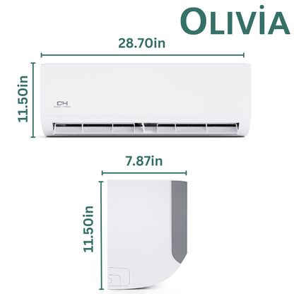 Cooper&Hunter Olivia Wall Mount Ductless Mini Split AC Indoor Unit – 18000 BTU | R410A