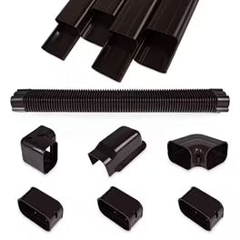 Armbridge 13FT PVC Decorative Line Set Cover Kit for Ductless Mini Split Air Conditioners, Heat Pumps, and Inverters systems.