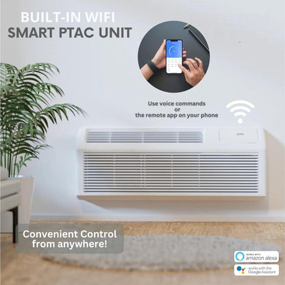 Cooper&Hunter 12,000 BTU Smart PTAC With Heat Pump - PTHP Heating And Cooling R32 - CH-PTW-12HPGF