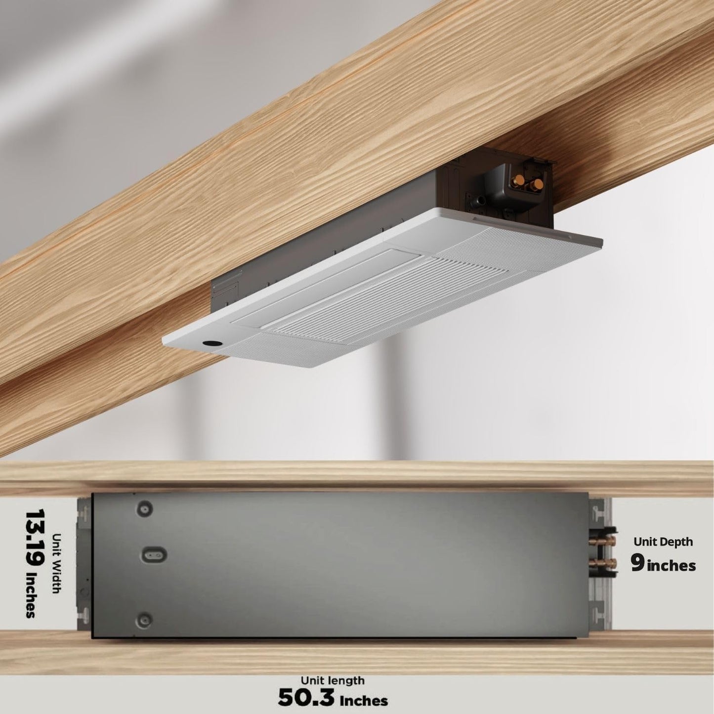 Cooper&Hunter One-way Ceiling Cassette Ductless Mini Split AC Indoor Unit – 18000 BTU