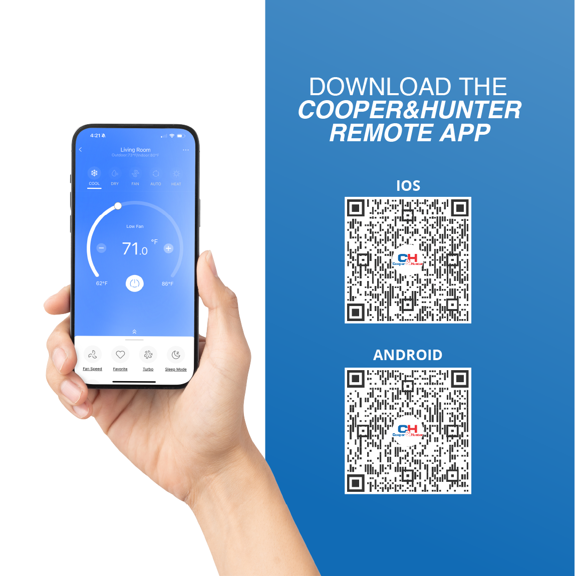 Cooper&Hunter 3-Zone Ductless Mini Split AC & Heat Pump 55000 BTU (18K+18K+18K), One-Way Cassette Units, 230V - R410A
