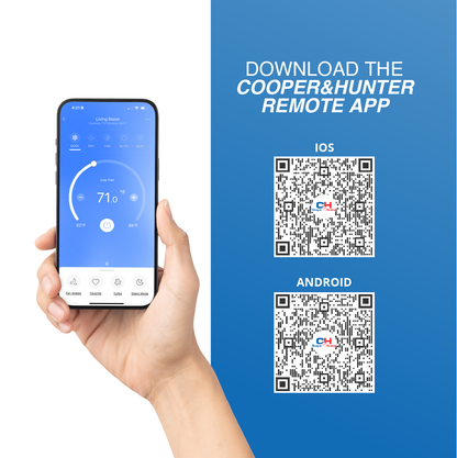 Cooper&Hunter 3-Zone Ductless Mini Split AC & Heat Pump 55000 BTU (18K+18K+18K), One-Way Cassette Units, 230V - R410A