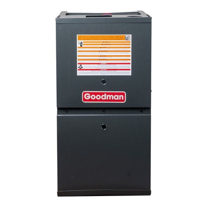 Goodman 2 Ton 14.5 SEER2 80% AFUE 60,000 BTU Furnace and High Efficiency Heat Pump System | Inverter - R32 - Downflow/Horizontal