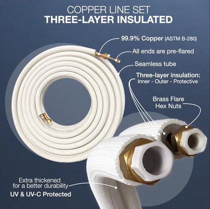 Cooper&Hunter 18,000 BTU Olivia Hyper Single Zone Wall Mount Minisplit Heat Pump System R454B 230V