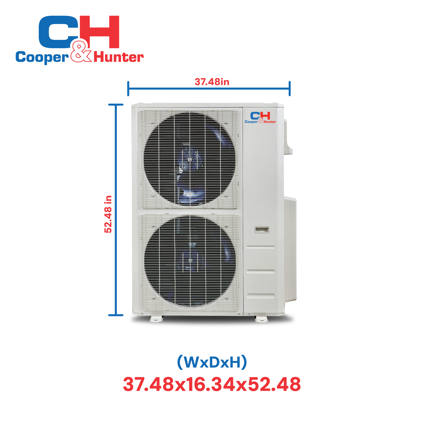 Cooper&Hunter 48,000 BTU Hyper High Efficiency Multi Position Air Handler Unit Ducted Heat Pump Split System R454B 230V