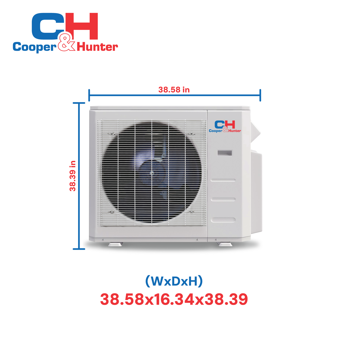Cooper&Hunter 36,000 BTU Hyper High Efficiency Multi Position Air Handler Unit Ducted Heat Pump Split System R454B 230V