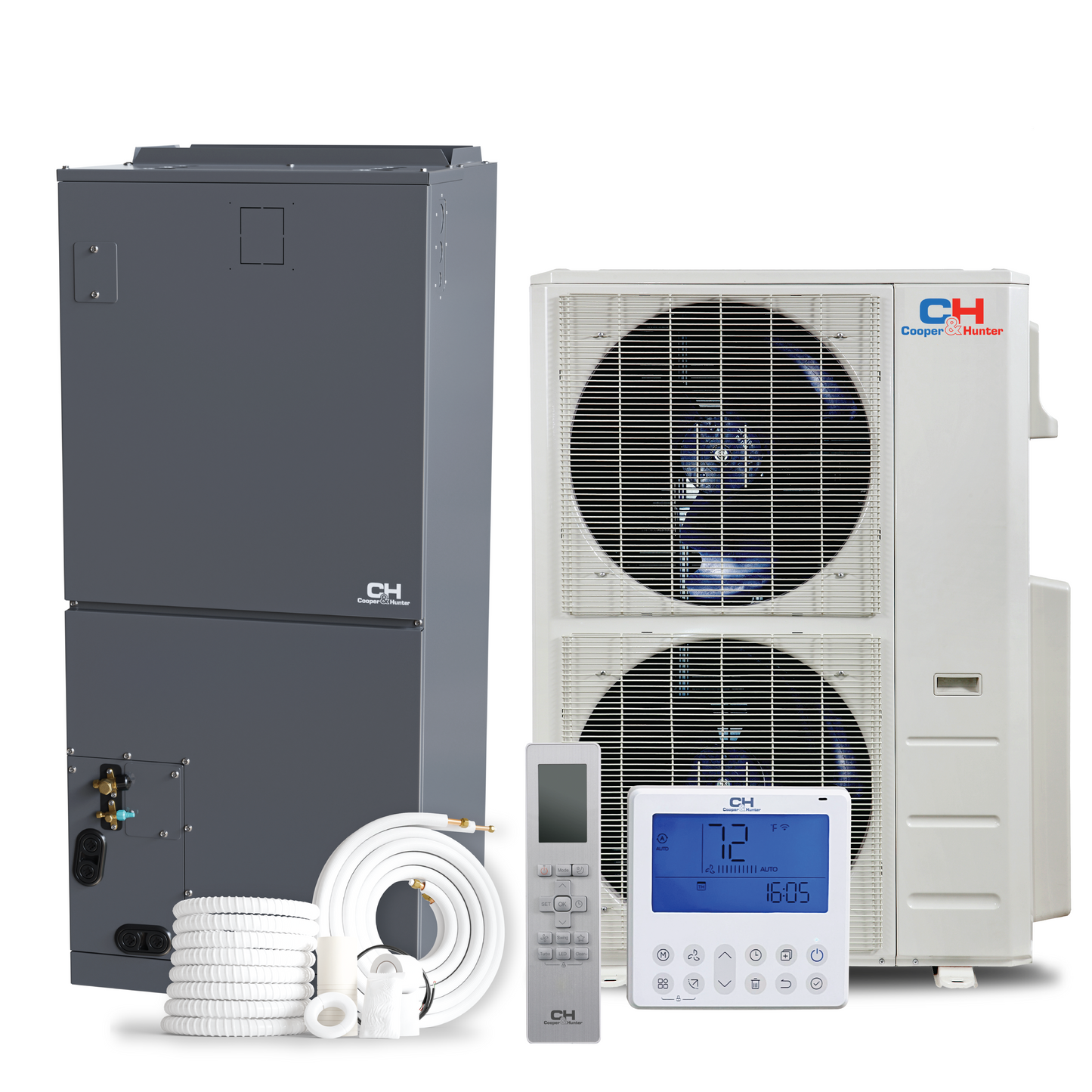Cooper&Hunter 48,000 BTU High Efficiency Multi Position Air Handler Unit Ducted Heat Pump Split System R454B 230V