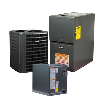 ACIQ 2.5 Ton 13.4 SEER2 80% AFUE 80,000 BTU Low NOx Gas Furnace and R32 Air Conditioner System - Upflow