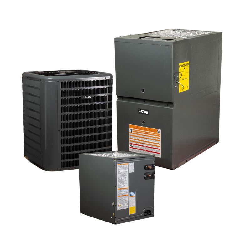 ACIQ 3.5 Ton 15.2 SEER2 80% AFUE 80,000 BTU Gas Furnace and R32 Air Conditioner System - Upflow