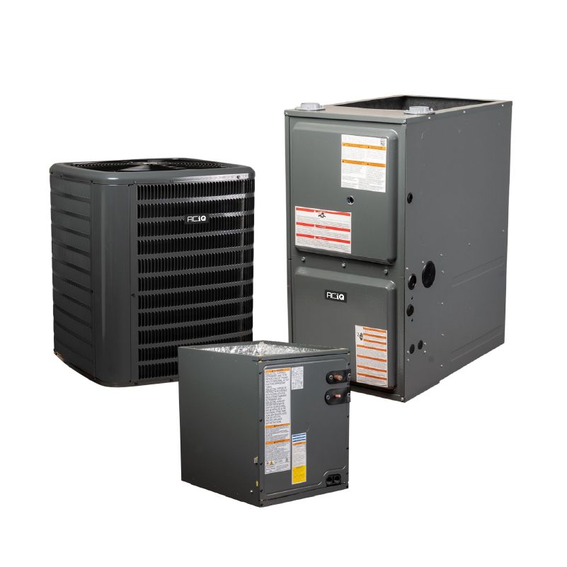 ACIQ 2.5 Ton 14.3 SEER2 96% AFUE 60,000 BTU Gas Furnace and R32 Air Conditioner System - Downflow