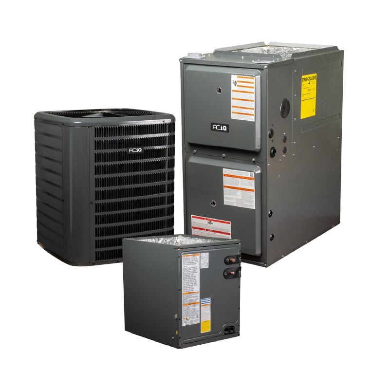 ACIQ 3.5 Ton 15.2 SEER2 96% AFUE 80,000 BTU Gas Furnace and R32 Air Conditioner System - Upflow