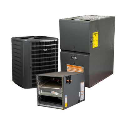 ACIQ 3 Ton 15.2 SEER2 80% AFUE 80,000 BTU Ultra-Low NOx Gas Furnace and R32 Air Conditioner System - Horizontal