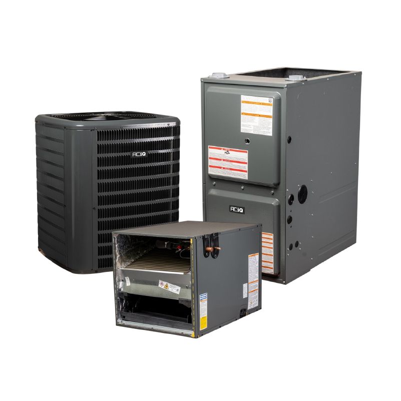 ACIQ 3 Ton 14.5 SEER2 96% AFUE 60,000 BTU Gas Furnace and R32 Air Conditioner System - Horizontal