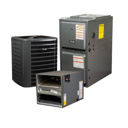 ACIQ 3 Ton 15.2 SEER2 96% AFUE 60,000 BTU Gas Furnace and R32 Air Conditioner System - Horizontal